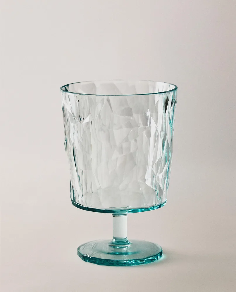 Zara Home бокал из пластика, цвет синий, 12 см