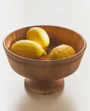 Zara Home миска из дерева, цвет коричневый, 26 см — фото 1