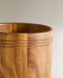 Zara Home банка для продуктов из дерева, цвет коричневый, 15 см — фото 5