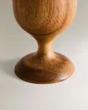 Zara Home миска из дерева, цвет бежевый, 8 см — фото 3