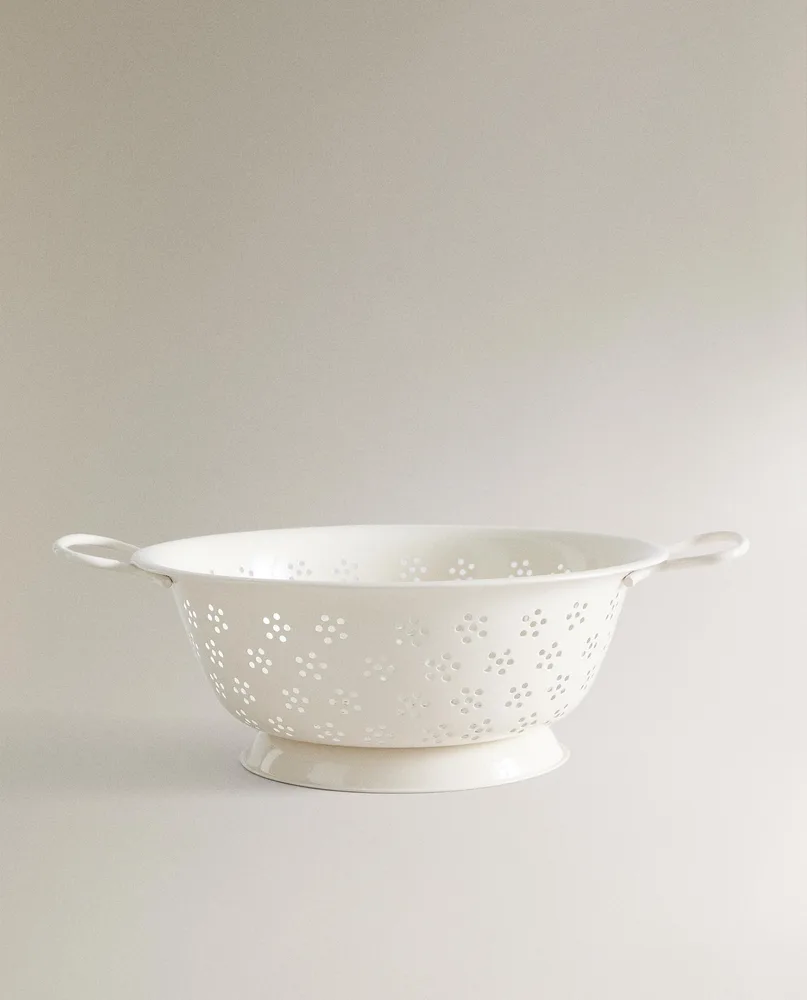 Zara Home дуршлаг из нержавеющей стали, цвет кремовый, 26 см