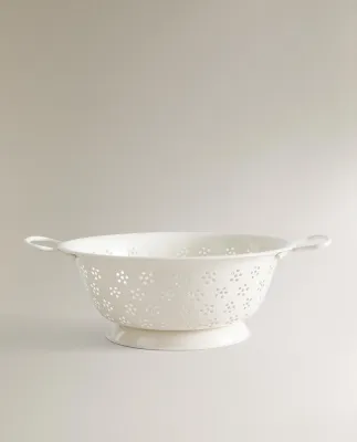 Zara Home дуршлаг из нержавеющей стали, цвет кремовый, 26 см