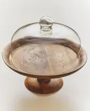 Zara Home сервировочная подставка из стекла, цвет бежевый, 33.5 см — фото 1