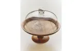 Zara Home сервировочная подставка из стекла, цвет бежевый, 33.5 см — фото 3