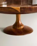 Zara Home сервировочная подставка из стекла, цвет бежевый, 33.5 см — фото 4
