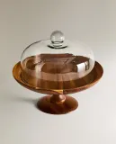 Zara Home сервировочная подставка из стекла, цвет бежевый, 33.5 см — фото 5