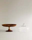 Zara Home сервировочная подставка из стекла, цвет бежевый, 33.5 см — фото 6