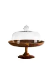 Zara Home сервировочная подставка из стекла, цвет бежевый, 33.5 см — фото 7