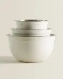 Zara Home миска из нержавеющей стали, цвет кремовый, 17.7 см — фото 3