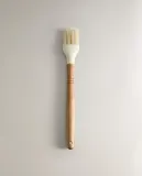 Zara Home кулинарная кисть из дерева, цвет кремовый — фото 4