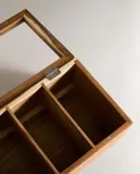 Zara Home чайница из дерева, цвет коричневый, 37 см — фото 2