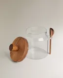 Zara Home сахарница из боросиликатного стекла, цвет бежевый, 15 см — фото 3