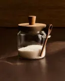 Zara Home сахарница из боросиликатного стекла, цвет бежевый, 15 см — фото 4