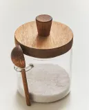 Zara Home сахарница из боросиликатного стекла, цвет бежевый, 15 см — фото 7
