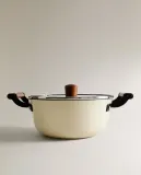 Zara Home кастрюля из стекла, цвет кремовый, 24 см — фото 8