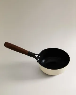 Zara Home сотейник из нержавеющей стали, цвет кремовый, 35 см
