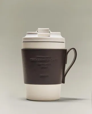 Zara Home кружка из нержавеющей стали, цвет коричневый, 15 см