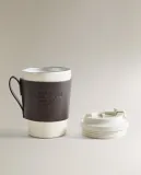 Zara Home кружка из нержавеющей стали, цвет коричневый, 15 см — фото 2