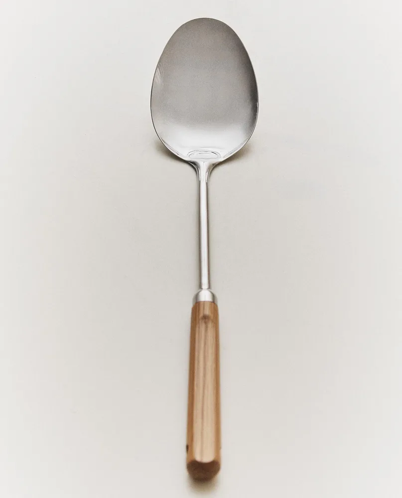 Zara Home кулинарная ложка из нержавеющей стали, цвет коричневый, 35.5 см