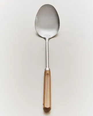 Zara Home кулинарная ложка из нержавеющей стали, цвет коричневый, 35.5 см