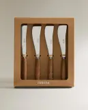 Zara Home набор столовых приборов из нержавеющей стали, цвет бежевый, 16 см · 6232/526 — фото 4