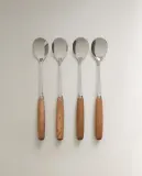 Zara Home набор столовых приборов из нержавеющей стали, цвет бежевый, 15.7 см — фото 3