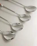 Zara Home набор столовых приборов из нержавеющей стали, цвет бежевый, 15.7 см — фото 5