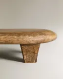Zara Home сервировочная доска из дерева, цвет коричневый, 25.5 см — фото 8