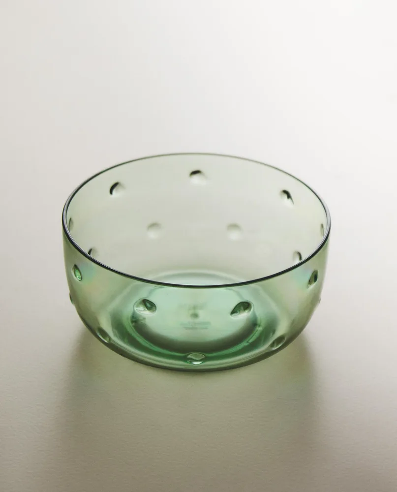 Zara Home миска из пластика, цвет зелёный, 13.6 см
