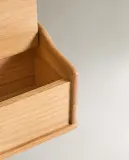Zara Home солонка из дерева, цвет коричневый, 11 см — фото 5