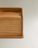Zara Home солонка из дерева, цвет коричневый, 11 см — фото 7