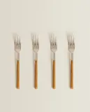 Zara Home набор столовых приборов из нержавеющей стали, цвет коричневый, 16.5 см — фото 6