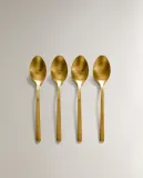 Zara Home набор столовых приборов из нержавеющей стали, цвет золотой, 14 см — фото 6