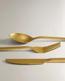Zara Home набор столовых приборов из нержавеющей стали, цвет золотой · 7252/311 — фото 2