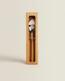 Zara Home набор столовых приборов из нержавеющей стали, цвет коричневый, 21 см · 2210/300 — фото 4