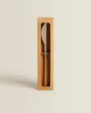 Zara Home набор столовых приборов из нержавеющей стали, цвет коричневый, 22 см — фото 8