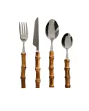 Zara Home набор столовых приборов из нержавеющей стали, цвет коричневый, 24 см — фото 2