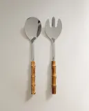Zara Home набор столовых приборов из нержавеющей стали, цвет коричневый, 28 см — фото 6