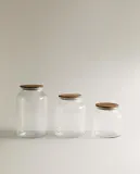 Zara Home пищевой контейнер из стекла, цвет прозрачный, 15.5 см — фото 3