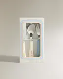 Zara Home набор столовых приборов из нержавеющей стали, цвет разноцветный, 10 см — фото 3
