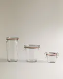Zara Home банка для продуктов из стекла, цвет прозрачный, 7 см — фото 4