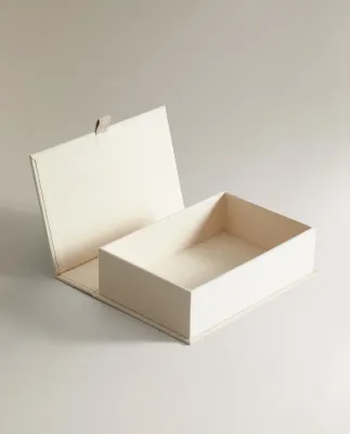 Zara Home Коробка для хранения из плетёной бумаги, цвет бежевый, 24 см
