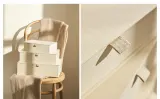 Zara Home Коробка для хранения из плетёной бумаги, цвет бежевый, 24 см — фото 6