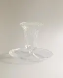 Zara Home Подсвечник из стекла, цвет прозрачный, 8.8 см — фото 4