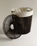 Zara Home Корзина из нержавеющей стали, цвет коричневый, 47 см — фото 4