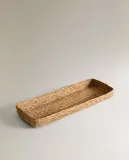 Zara Home Поднос из морской травы, цвет бежевый, 43 см — фото 2