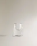Zara Home Подсвечник из стекла, цвет прозрачный, 6 см — фото 7
