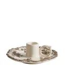 Zara Home Подсвечник из фаянса, цвет тёмно-зелёный, 16 см — фото 2