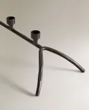 Zara Home Подсвечник из металла, цвет чёрный, 25.5 см — фото 4