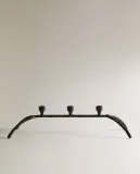 Zara Home Подсвечник из металла, цвет чёрный, 25.5 см — фото 6